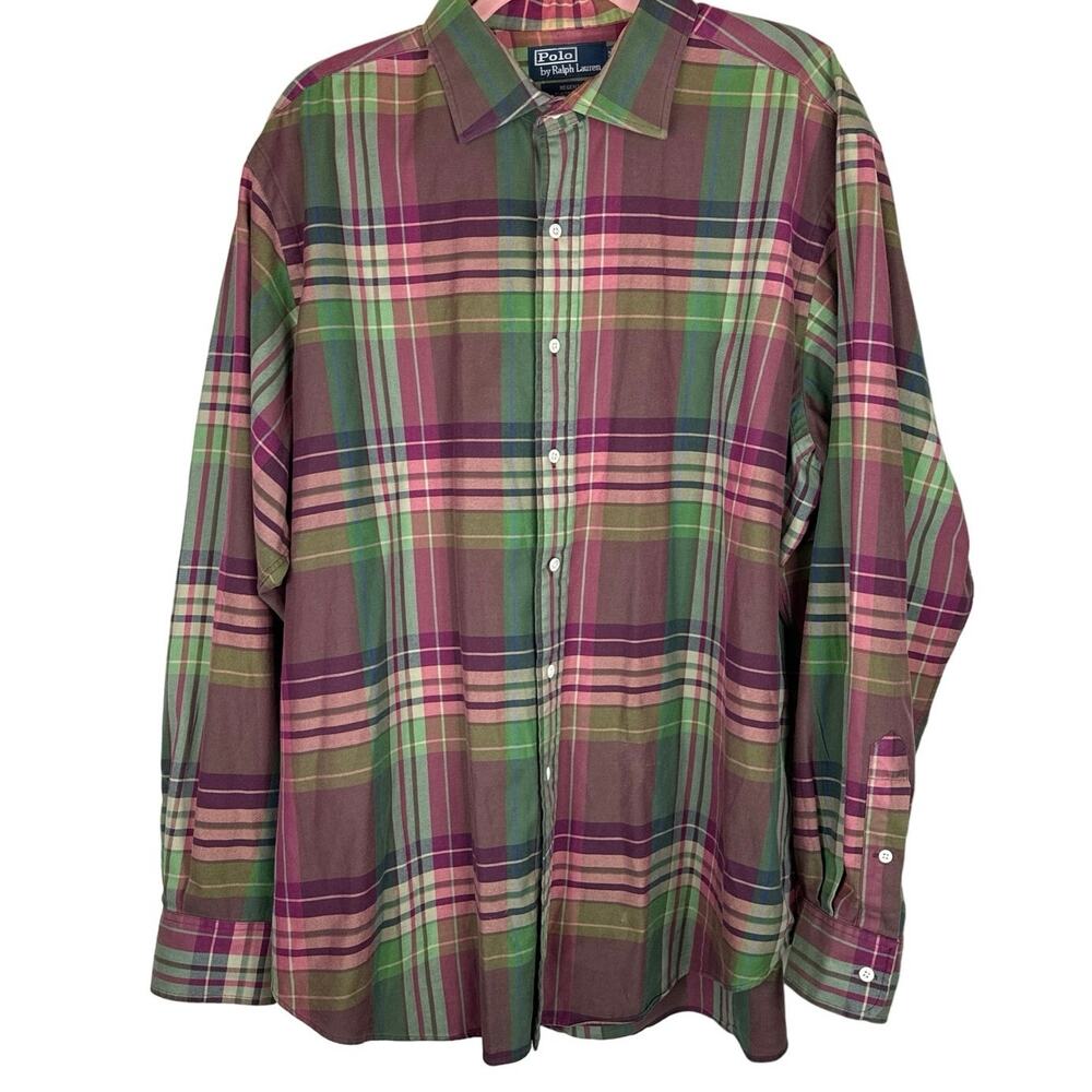 Polo Ralph Lauren Plaid Regent Shirt, Men's, Size XXL